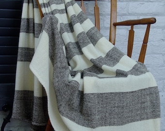 Hand Woven Merino Wool Blanket