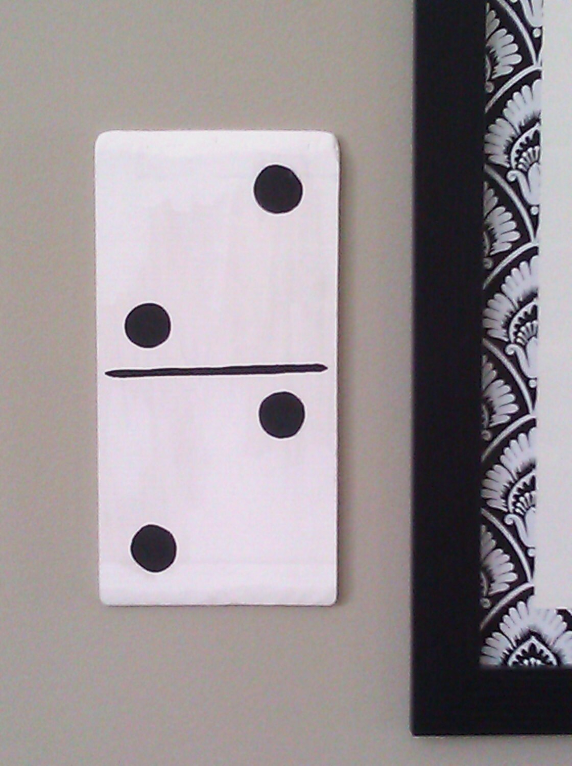 Domino Wall Art Distressed Wood Sign by heddyj on Etsy