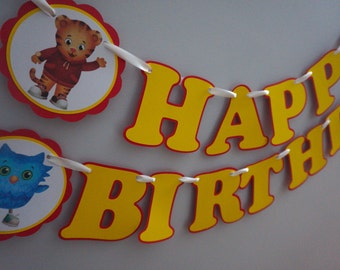 Daniel Tiger Printable Banner Red Daniel Tiger Birthday