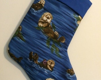 Sea Otter Christmas Stocking