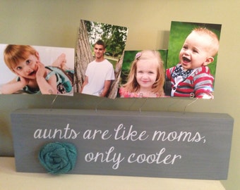 Aunt Gift Frame Gift For Aunt Personalized Picture Frame Board Aunt Wedding Baby Shower Housewarming Birthday Grandma Gift Wood Custom
