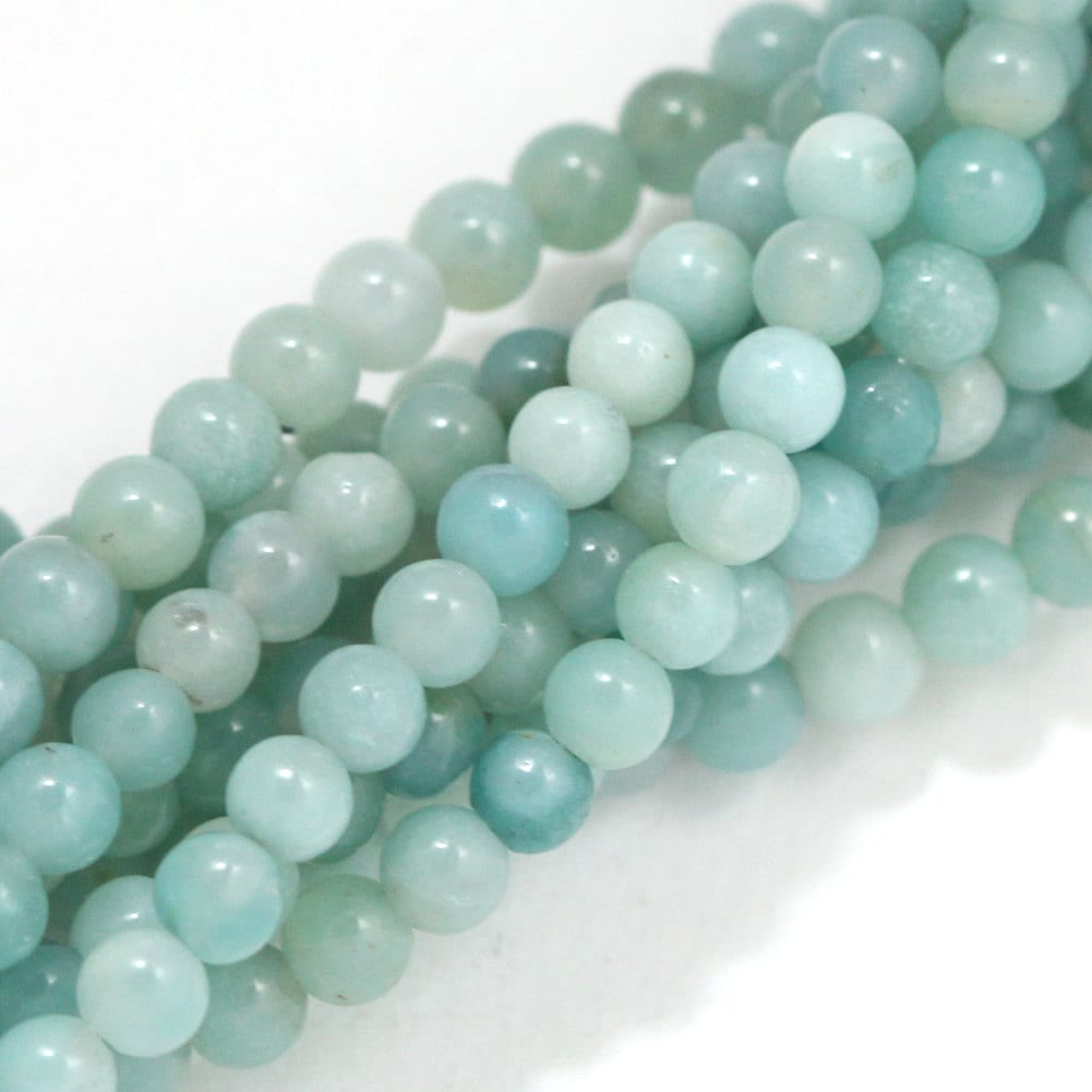 Amazonite Multi-Color Beads 4mm Round