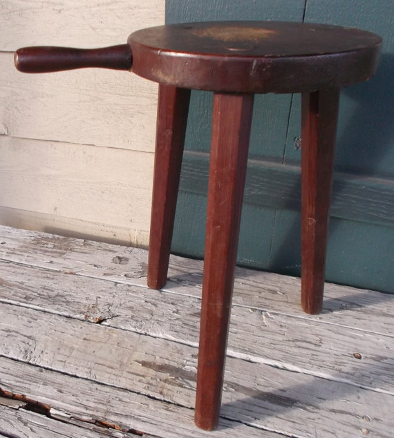 Old Wooden Milking Stool 48