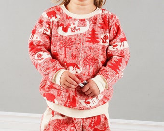 Children crew neck sweatshirt sewing pattern // digital download // photo tutorial // sizes 0-6T // #32