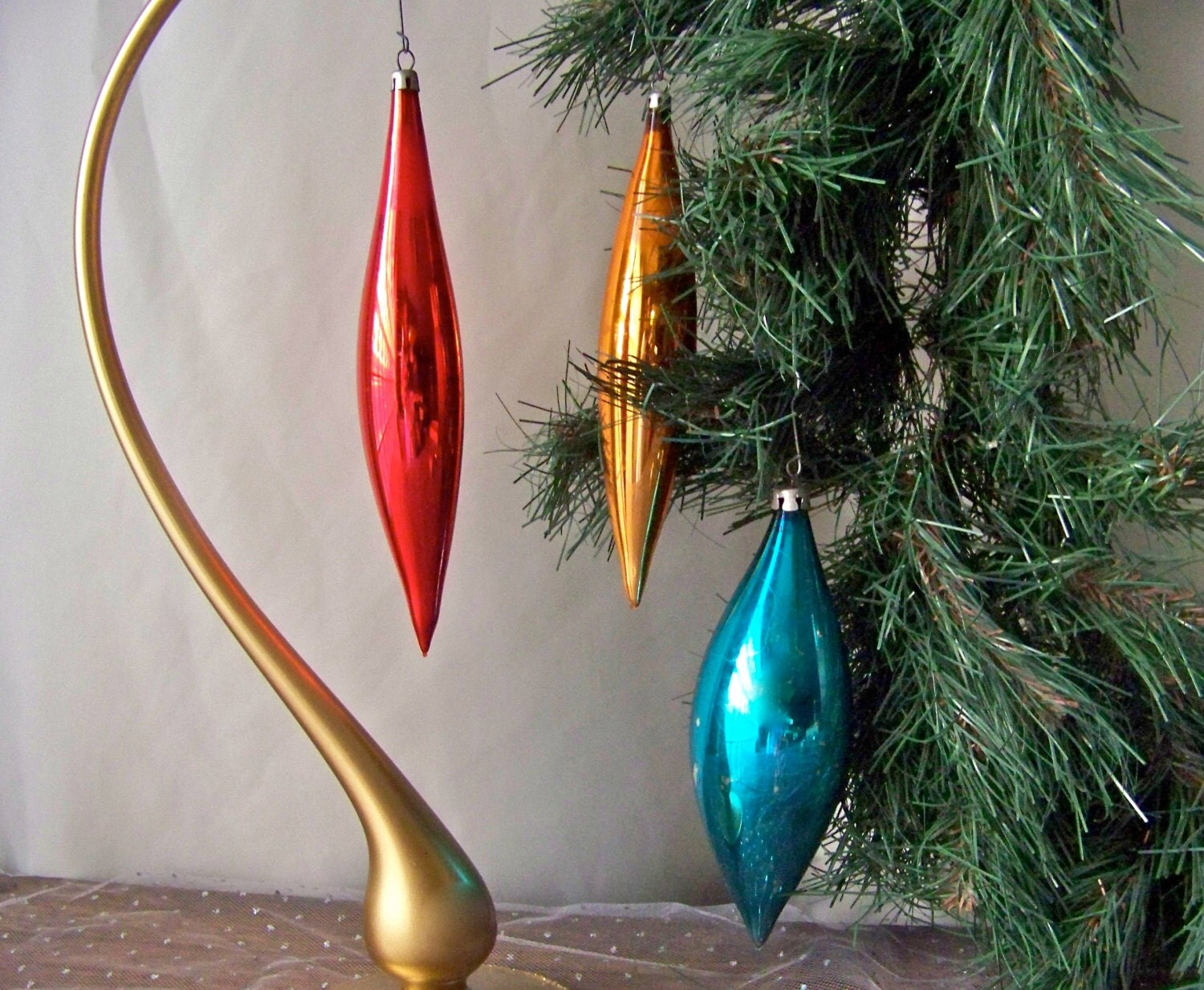 vintage teardrop glass christmas ornaments set of by vintage teardrop glass christmas ornaments set of by