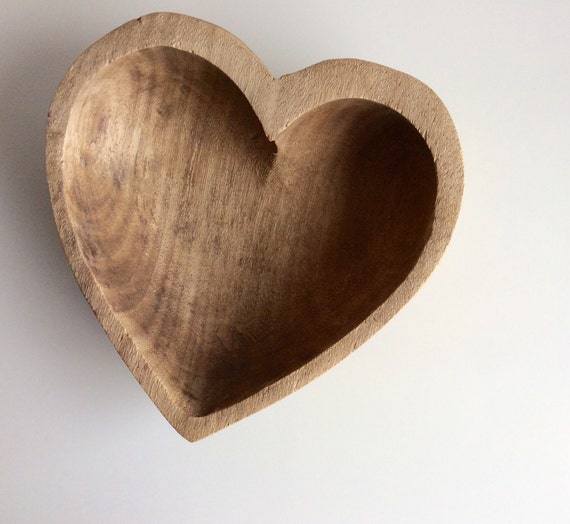 Wooden HEART Bowl