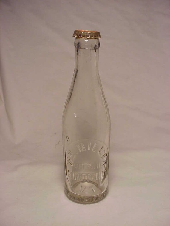 c1900 Wm. Miller Montpelier VT. Blown Glass Vermont Soda