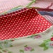 Laundry Bag. Lingerie Bag. Large. Red Polka Dots and Roses
