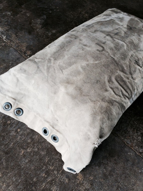 Genuine Vintage Mail Bag Pillow LargeIndustrial