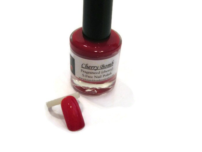 Cherry Bomb Fragranced 5Free Nail Polish Cherry fragranced