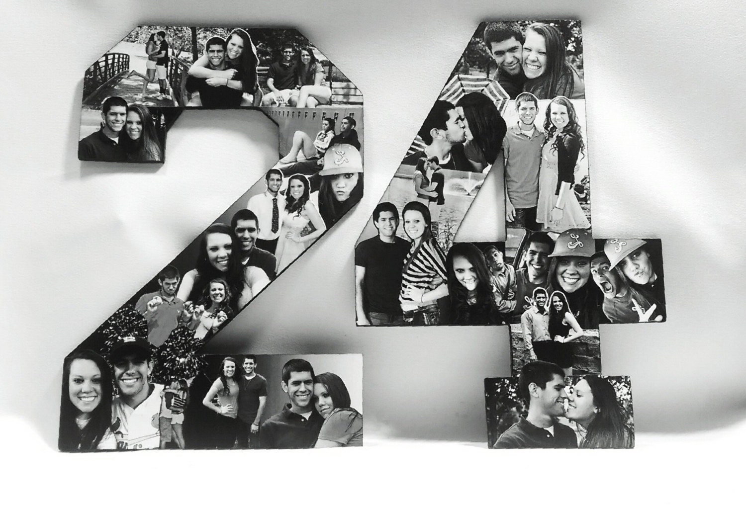 Custom Photo Number Collage Birthday Photo Gift Jersey