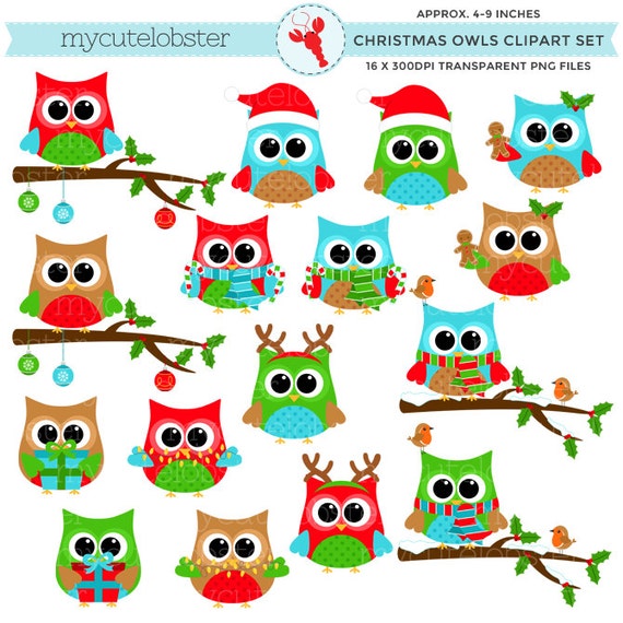 christmas owl clip art free download - photo #46