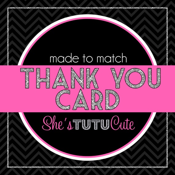 Matching Thank You Card Digital File YOU-PRINT Il_570xn