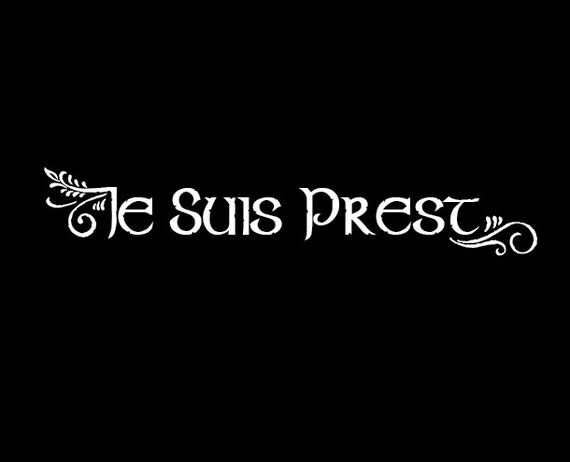 Je Suis Prest FRASER clan motto vehicle decal