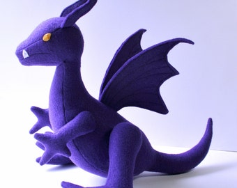 Lockheed the Dragon Fantasy Plush ~ Purple Dragon, Kitty Pryde, Marvel Comics, Shadowcat, Costume Accessory, X-Men, Comicon, Fantasy