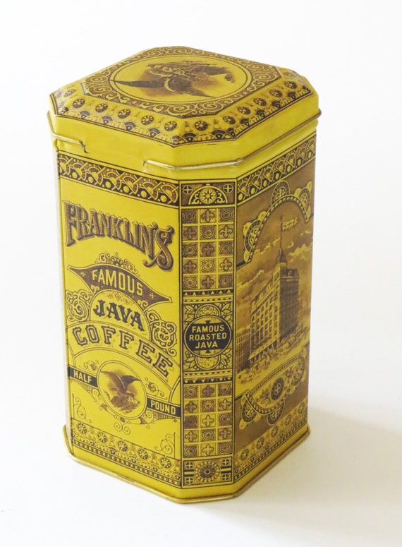 franklins-famous-java-coffee-tin-retro-collectable-etsy