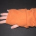 Fingerless Gloves Orange Cashmere
