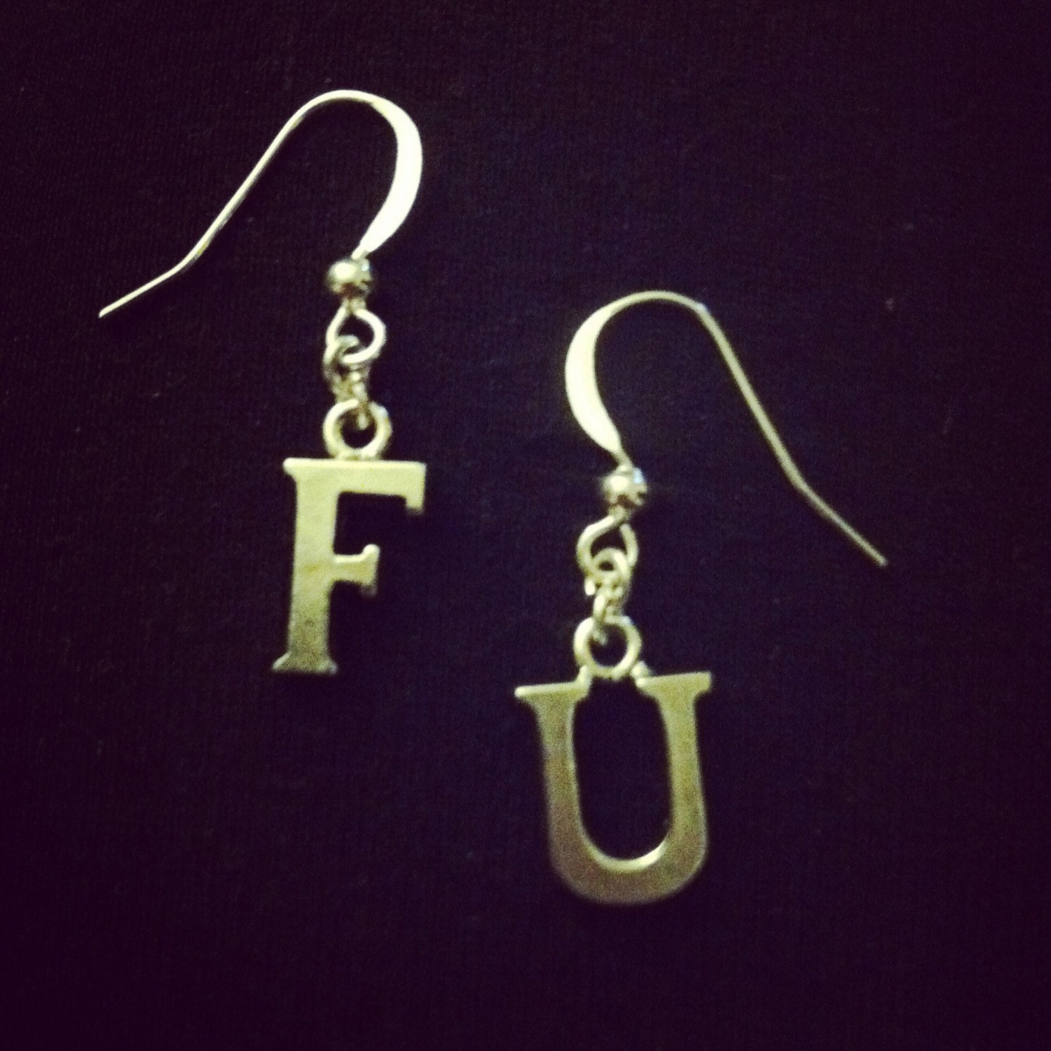 Custom letter earrings Clearance