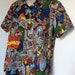 comic button up shirt