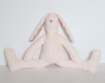 terry cloth stuffed bunny