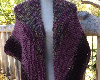 Items similar to Chunky loose knit scarf, spring shawl, shrug,mohair ...