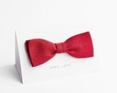 Red bow tie - double sided
