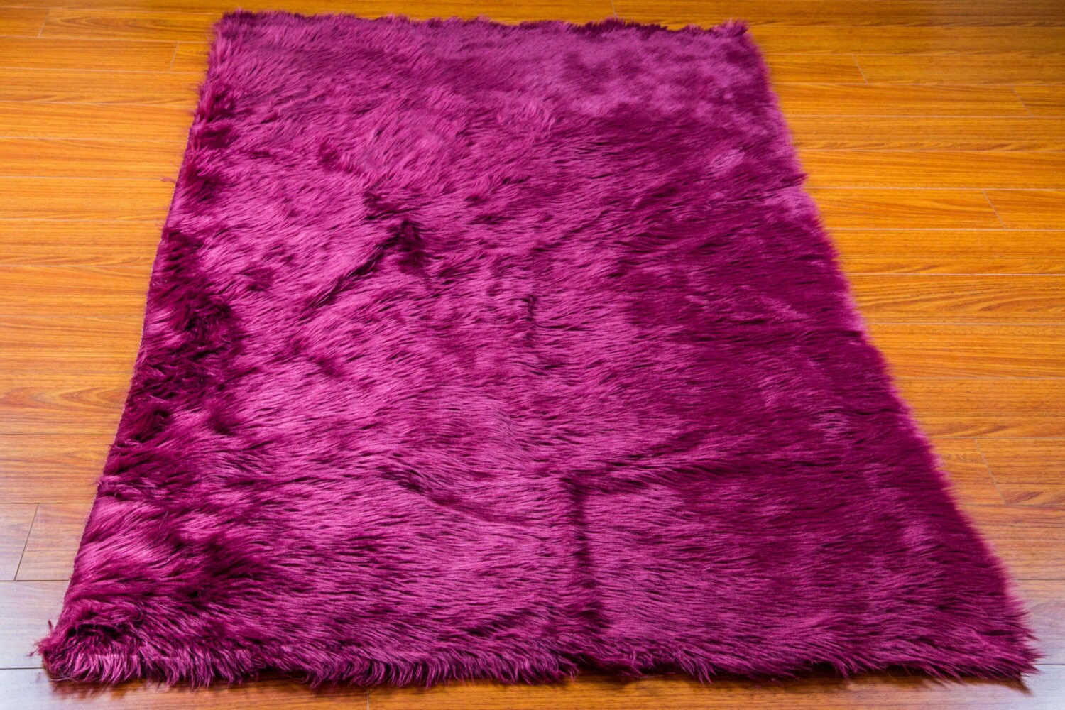 10' x 10' New Premium Violet Shag Faux Fur Area Rug