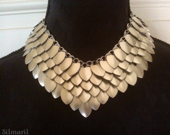 scale mail necklace