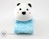 Arctic Friend Polar Bear Sock Doll Pram Buddy, also suitable for play gym, car, playpen Makes a great baby gift, baby shower present