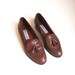 etienne aigner loafers / brown leather loafers 7
