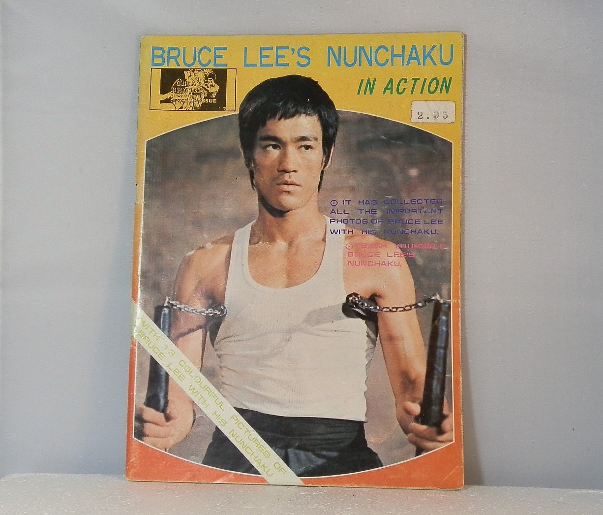 Bruce Lees Nunchaku In Action Collectible Magazine 1976