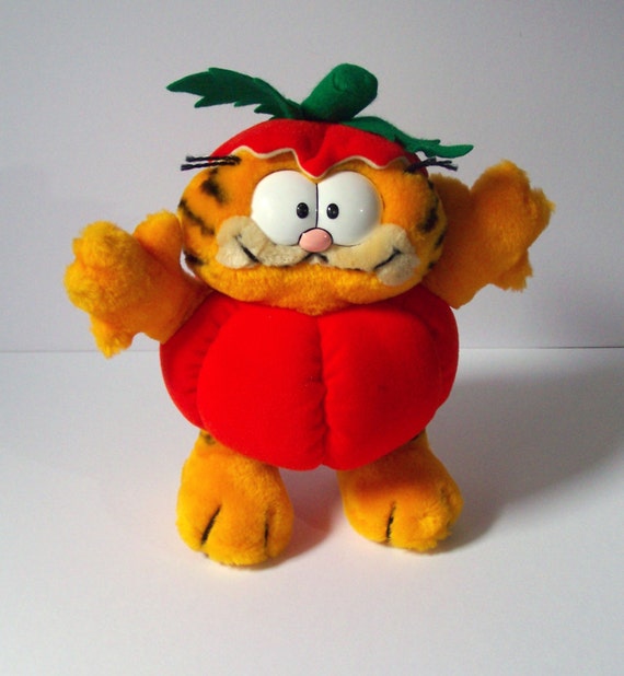 clown garfield plush