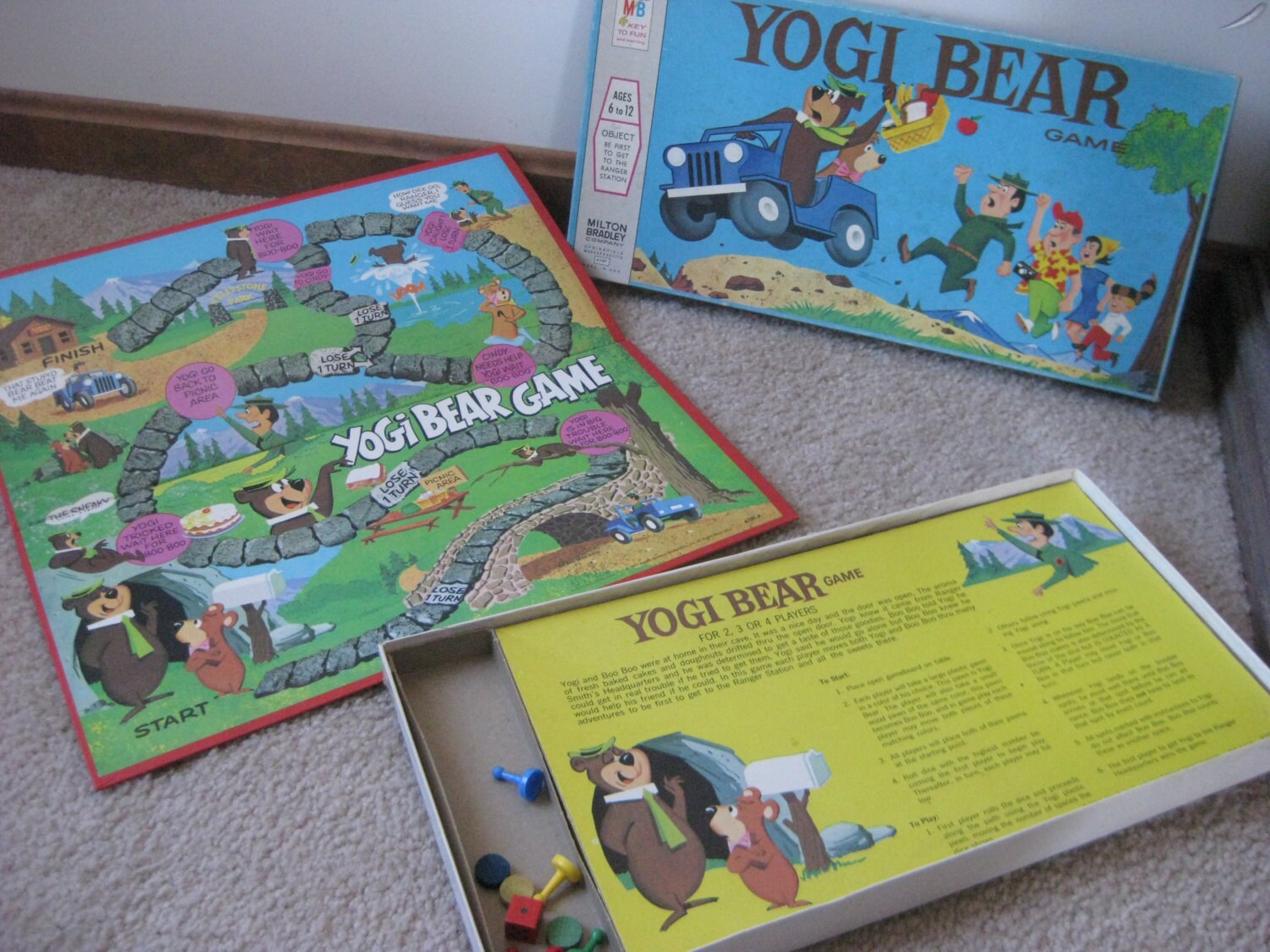 Vintage Yogi Bear Board Game