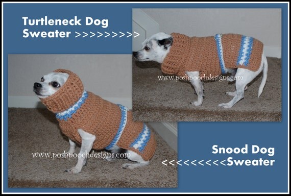 for snood pattern crochet dogs Small Pattern Snood Instant  Download Sweater Dog Turtleneck  Crochet