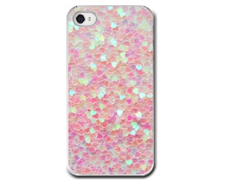 Pink Hearts, iPhone 6 iPhone 6 Plus Case, iPhone 5 Case, iPhone 4, 6 Plus Hearts, Pastel Pink Valentines Girly Whimsical Hearts, Phone Case