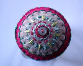 Ready to Ship - Pincushion and Notions Storage Jar