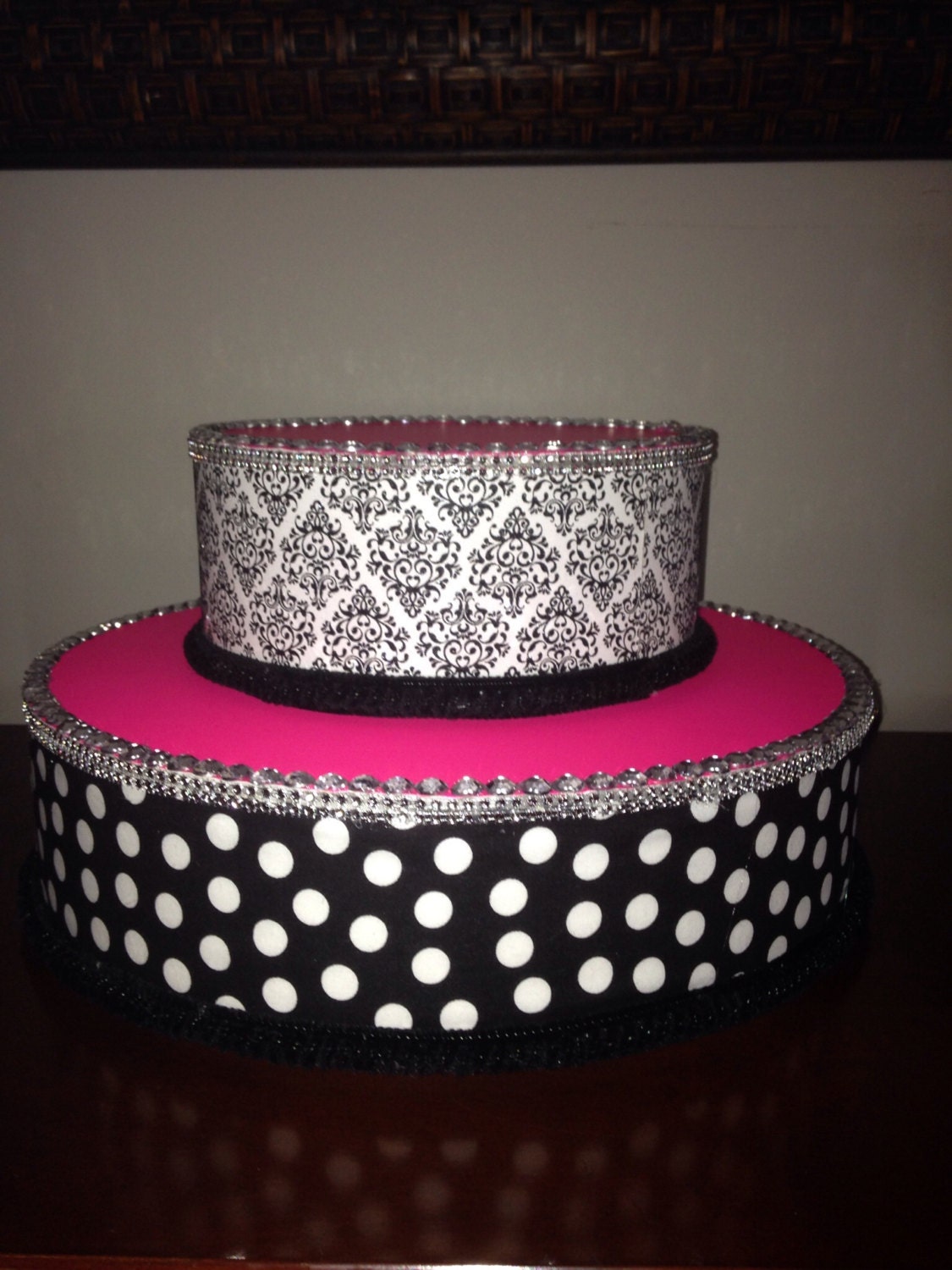Cake stand/Topper Centerpiece by Aliskeepsakeartcakes on Etsy