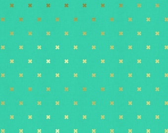 Cotton + Steel - Basics - XOXO - Toyboat Cloud Metallic