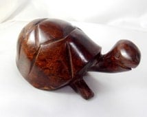 wood turtle figurine