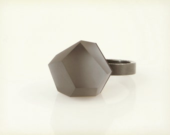 Vu – anthracite grey, black rhodium ring -=PYO=-
