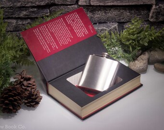 Hollow Book Safe and Hip Flask - Twilight