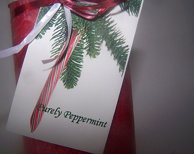 Red Peppermint Scented Candle