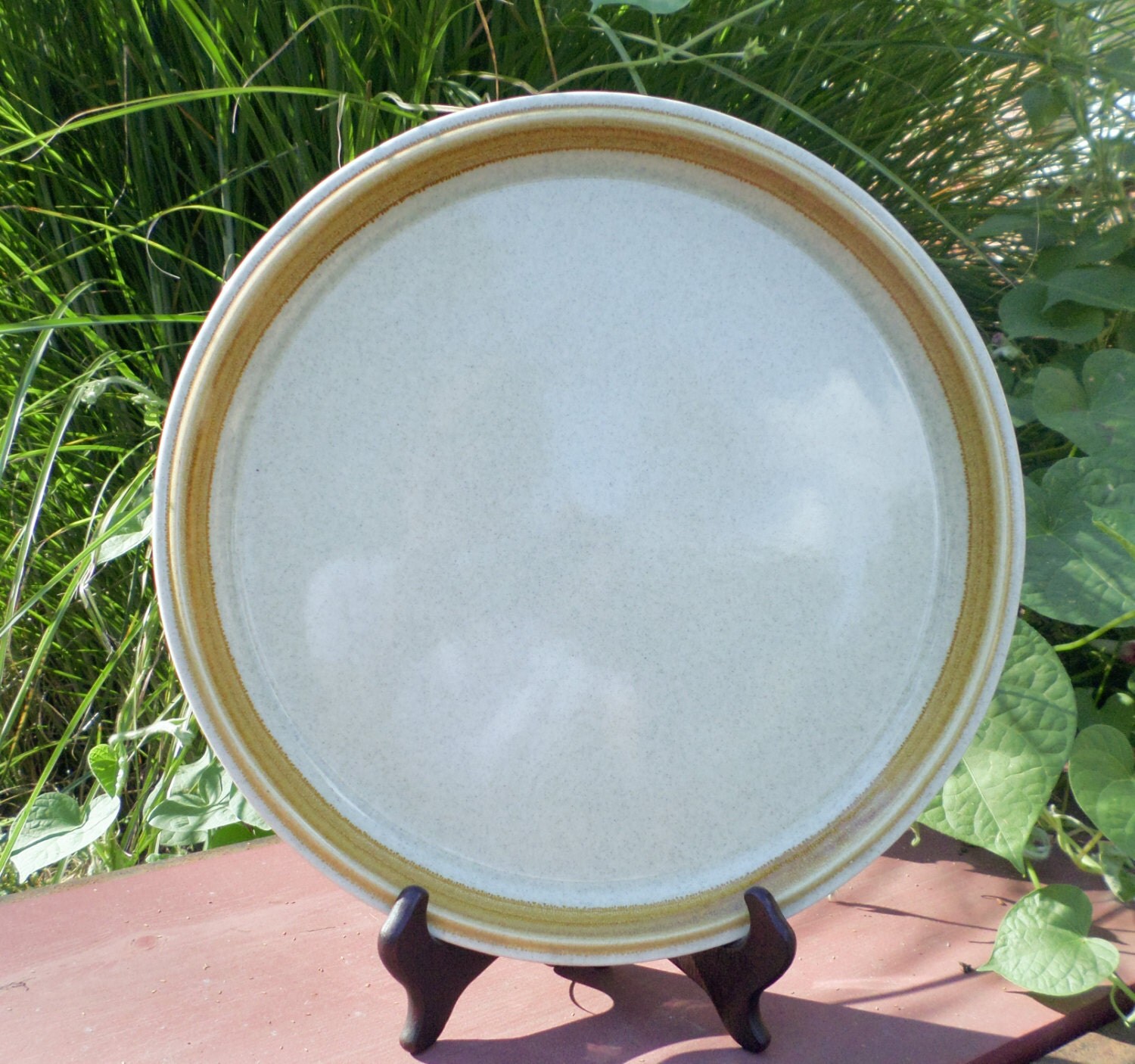 Mikasa Stone Manor Round Serving Platter, Marked Oven to Table to