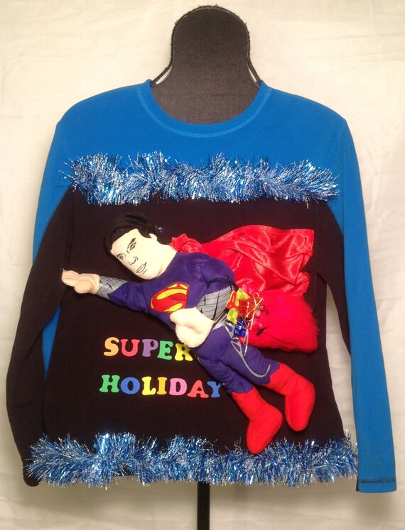 superman holiday sweater