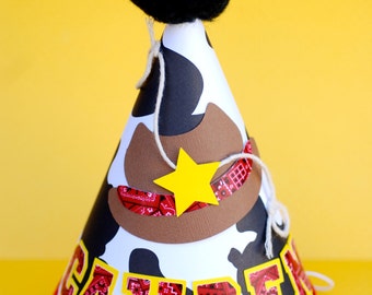 Custom Cowboy Birthday Hat - Personalized