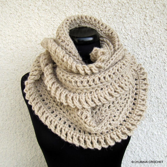 Crochet Circle Scarf PATTERN Crochet Infinity by LyubavaCrochet