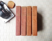 Vintage red book collection/ Robert Louis Stevenson/ 4 volume set/ classic literature/ Antiquarian/ Collectible Balmoral edition Vintage red book collection/ Robert Louis Stevenson/ 4 volume set/ classic literature/ Antiquarian/ Collectible Balmoral edition