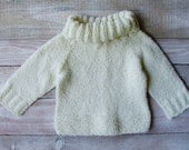 Baby Girls Clothes - Baby Girl Sweater - Soft Cream Pullover Size 12 Months Childrens Clothing Baby Girls Clothes - Baby Girl Sweater - Soft Cream Pullover Size 12 Months Childrens Clothing