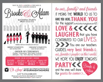 wedding program layout