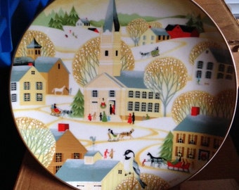 Betsey Bates Plate 'The Village Church' 1984
